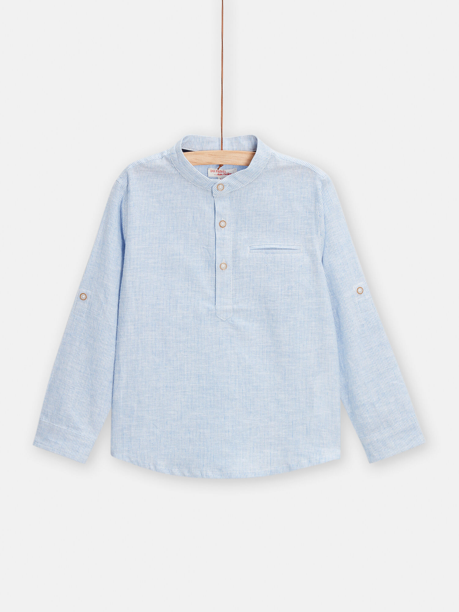 Camicia blu bambino acquisto online Polo Camicia DPAM