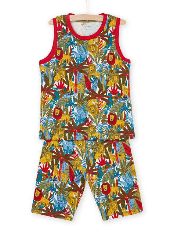 Set pigiama e shorts con stampa savana PEGOPYJAOPEX / 22WH1218PYJ003