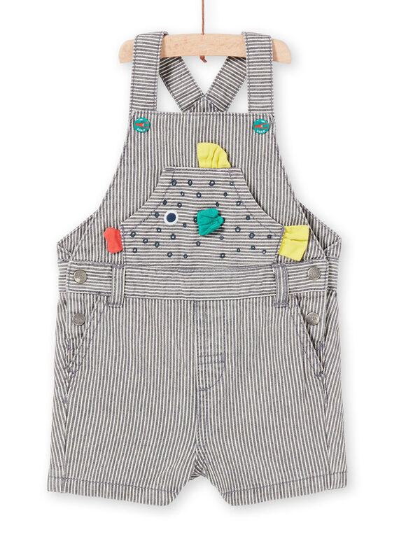 Salopette grigio melange neonato LUVISAC / 21SG10U1SAC943