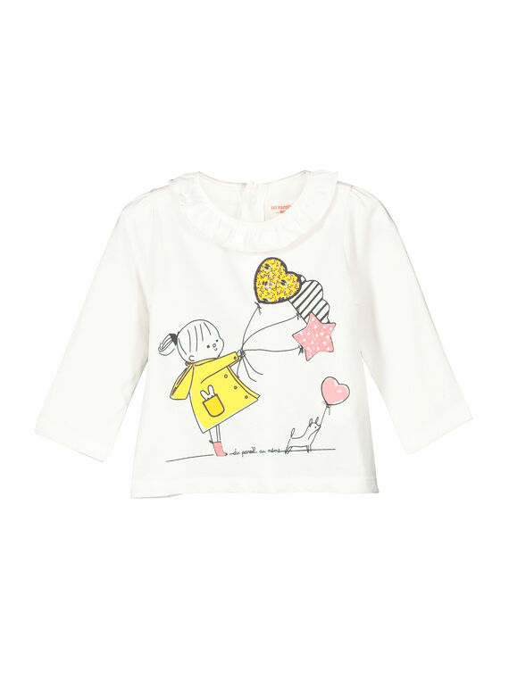 T-shirt maniche lunghe neonata FILITEE / 19SG0921TML001