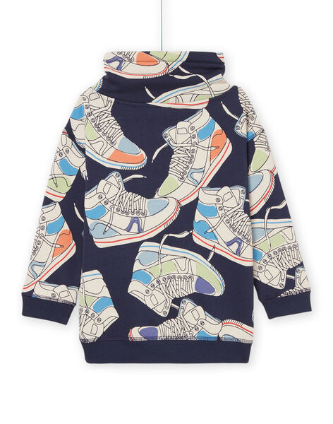 Felpa con cappuccio con stampa sneakers ROPURSWE1 / 23S902L2SWE705