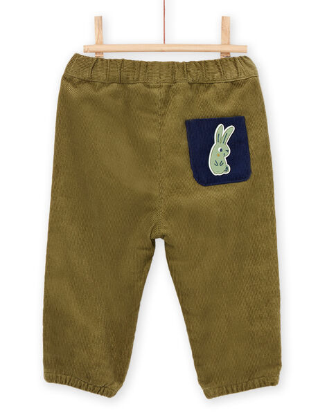 Pantaloni kaki in velluto a costine PUJOPAN1 / 22WG10D2PANG604