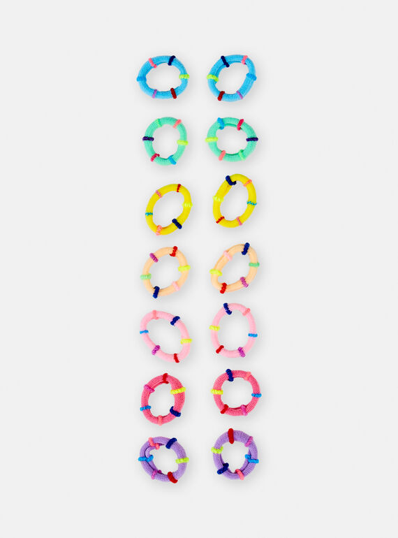 10 elastici multicolore bambina TYAJOELA3 / 24SI01E6ELA099