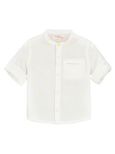 Camicia bianca collo alla coreana neonato FUPOCHEM / 19SG10C1CHM099