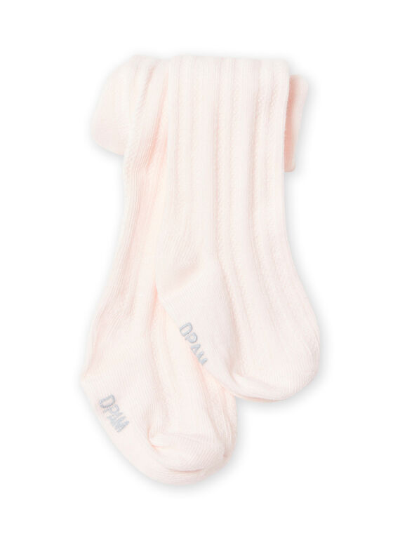 Collant intrecciato rosa chiaro neonata MYIJOCOLTO2 / 21WI0914COL632