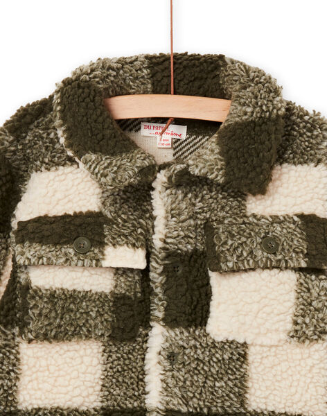 Giacca in sherpa bicolore PORHUGIL2 / 22W902Q1GIL609