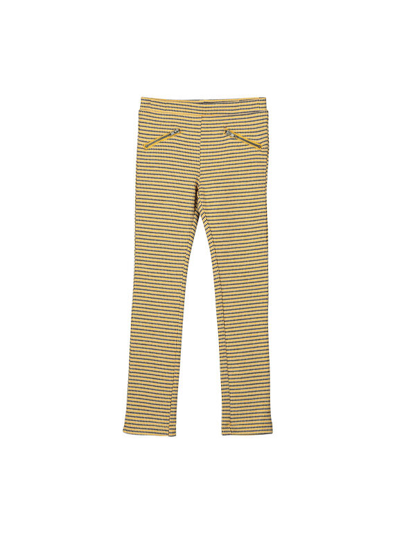 Pantaloni punto Milano jacquard bambina FALIPANT / 19S90121PAN099