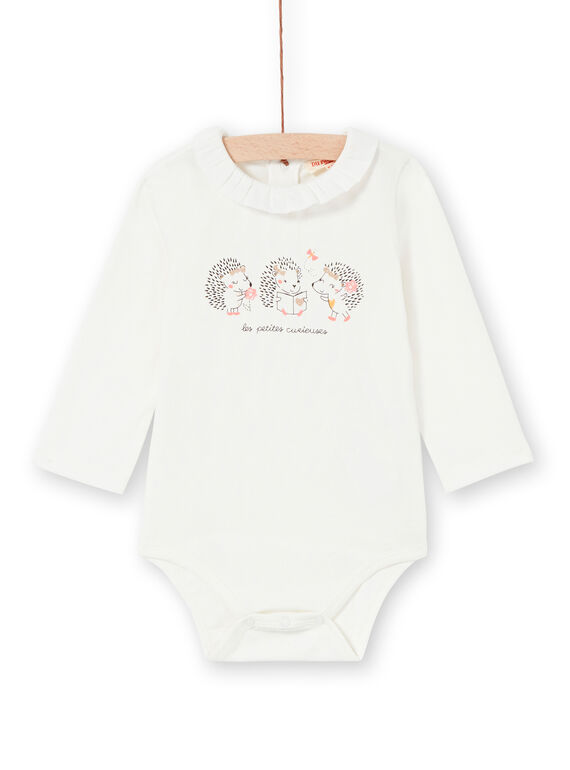 Body bianco con colletto neonata LIPOEBOD / 21SG09Y1BOD001