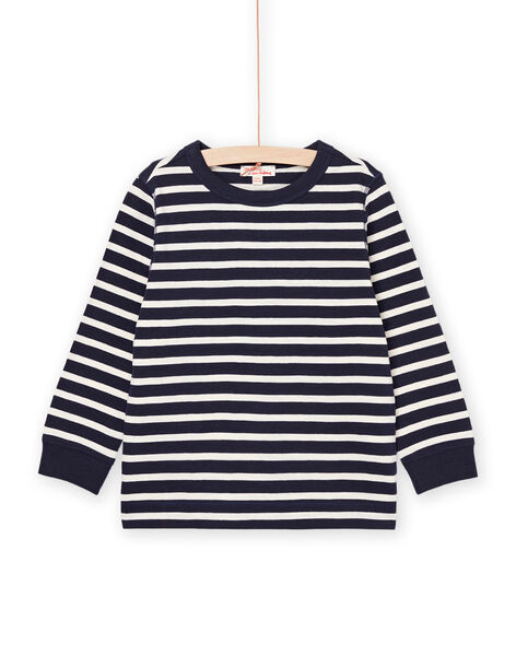 T-shirt a righe maniche lunghe POJOTIRIB1 / 22W902B2TML001