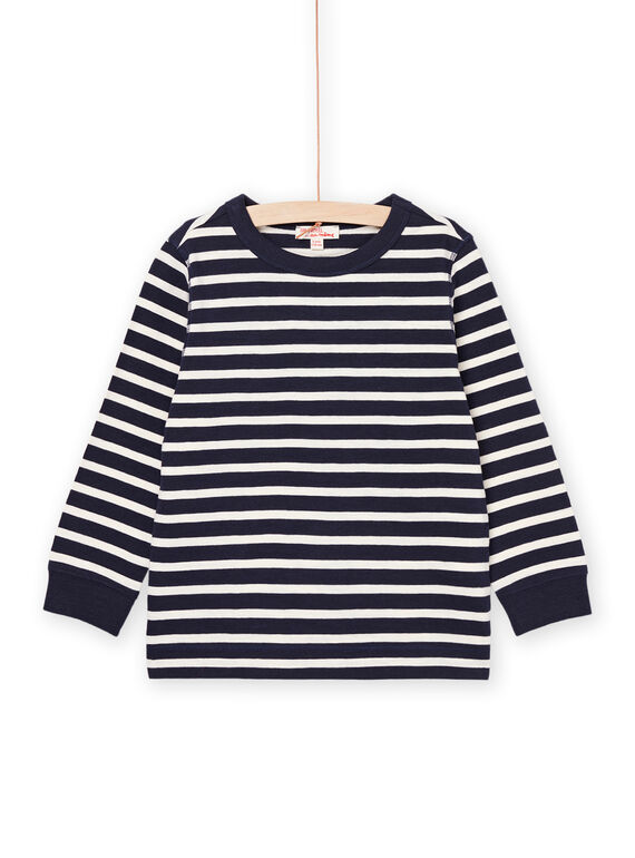 T-shirt a righe maniche lunghe POJOTIRIB1 / 22W902B2TML001