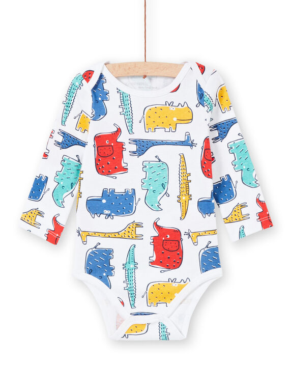 Body corredo bambino a maniche lunghe animali della savana multicolore LEGABODSAF / 21SH1429BDL001