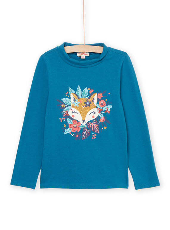 Dolcevita con stampa volpe e fiori PAMENSOUP / 22W901U1SPL215