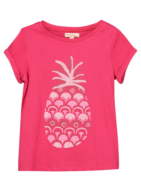 T-shirt ananas fantasia bambina FAJOTI9 / 19S901G7D31304