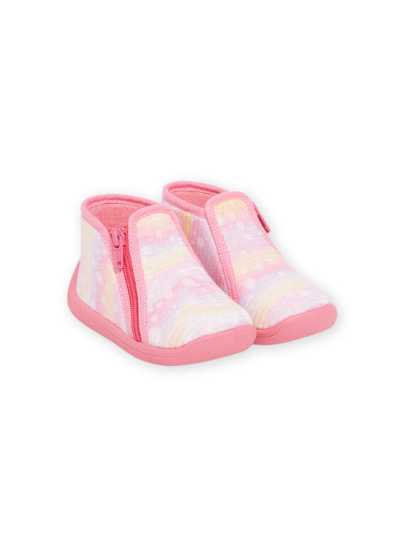 Stivaletti rosa con motivi fantasia neonata NIPANTROSE / 22KK3711D0A030