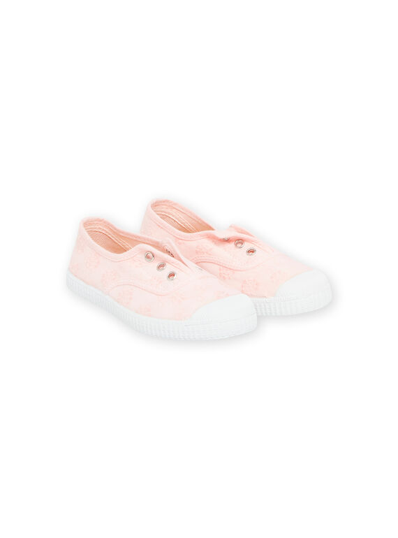 Sneakers in tela rosa chiaro bambina NATOILCIEPI / 22KK3597D16321