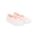 Sneakers in tela rosa chiaro bambina