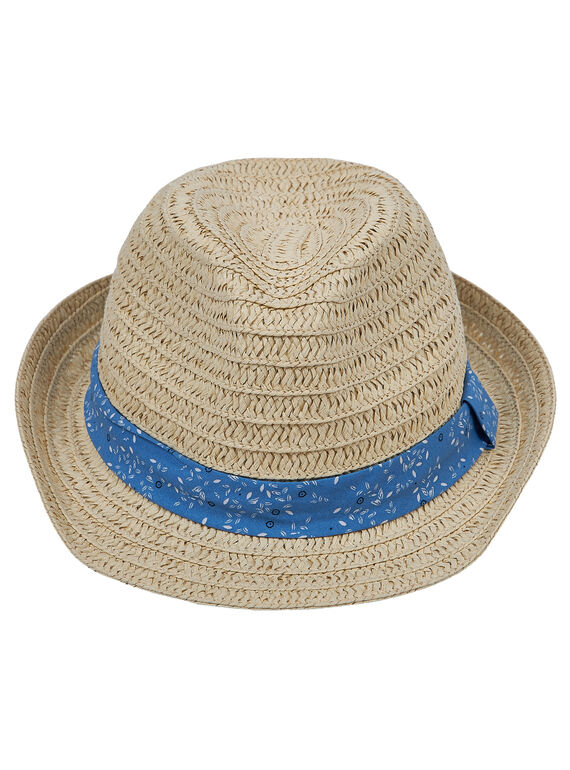 Cappello di paglia bambino + fascia con motivo JYOSOCHAP1 / 20SI0281CHA000