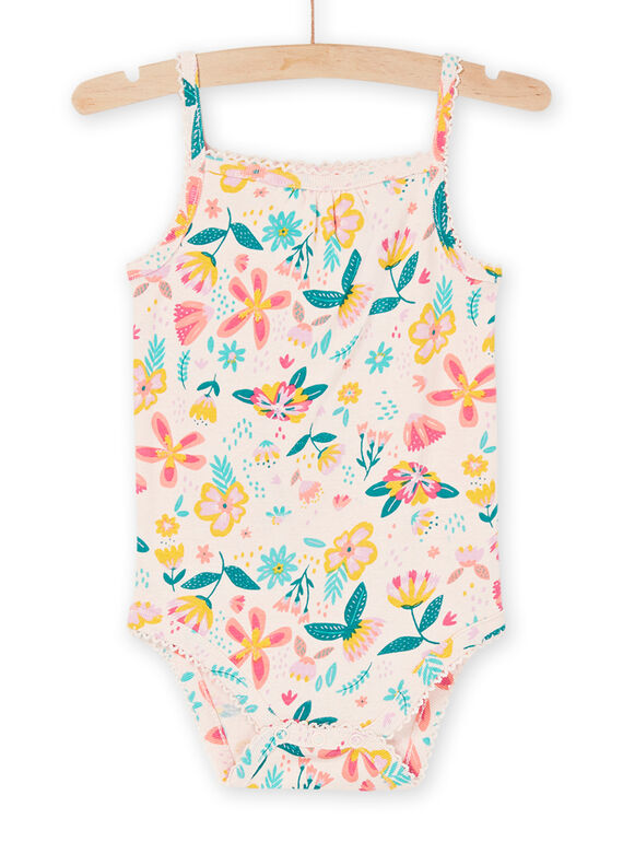 Body rosa chiaro con stampa a fiori REFIBODMUL / 23SH13E2BDL307