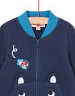 Gilet a tinta unita con animazioni sulle tasche PUGOHOJOG / 22WG10O1GIL715