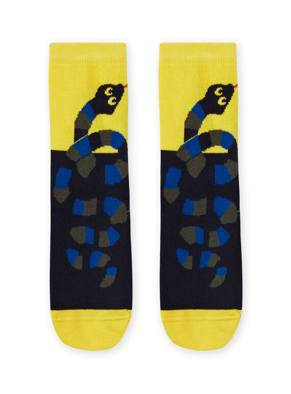 Calze gialle e nere con motivo serpente bambino MYOKACHO / 21WI02I2SOQ106