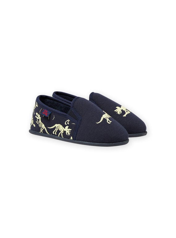 Pantofole blu notte motivi dinosauri fosforescenti bambino MOPANTDINO / 21XK3632D0B070
