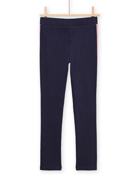 Pantaloni taglio morbido navy con fascia in Lurex® PAJOMIL1 / 22W901D3PAN070