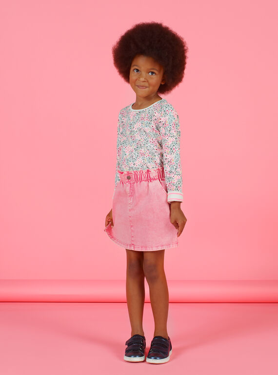 Gonna in jeans rosa bambina MAKAJUP1 / 21W901I1JUPD305