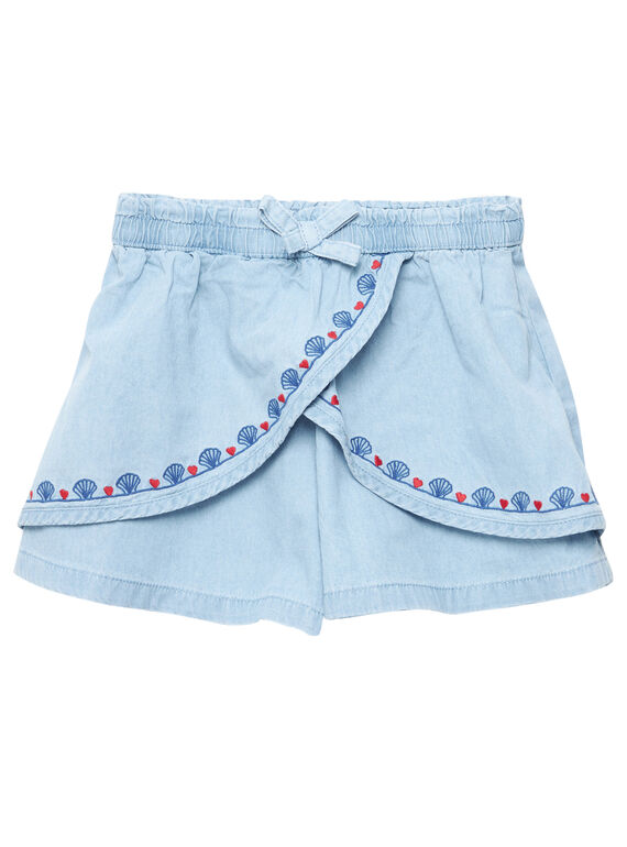 Pantaloni culotte in denim light JACEASHORT / 20S901N2SHO721
