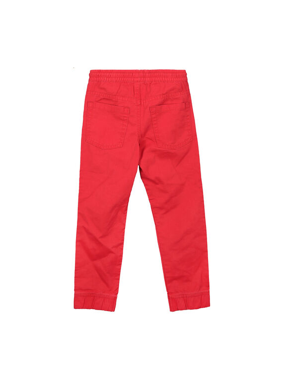 Pantaloni in tela rossi bambino FOJOPANT3 / 19S90237D2BF505