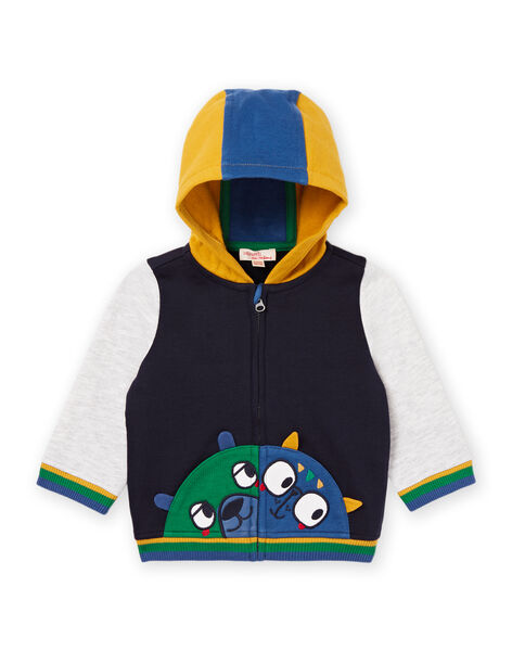 Cardigan multicolore con cappuccio PUMUGIL / 22WG10R1GILC205