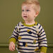 Maglia a righe con animazioni coniglio multitecniche