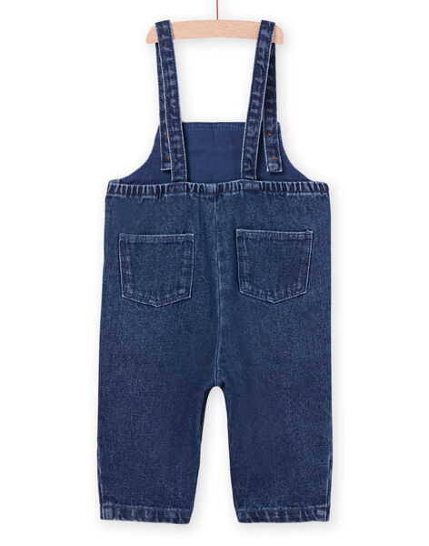 Salopette in jeans con ricami a fiori PIGOSAL / 22WG09O1SALP274
