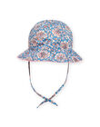 Cappello blu con stampa a fiori neonata NYISANCHA / 22SI09C2CHAC221