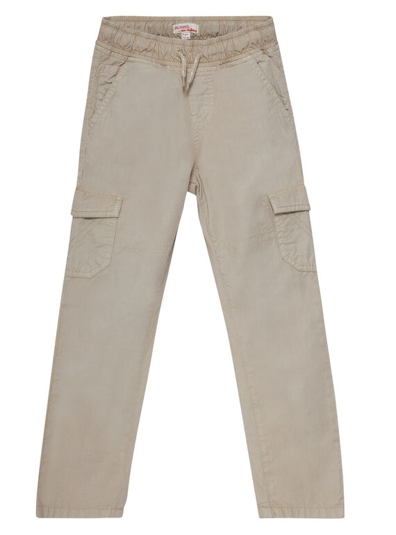 Pantaloni elasticizzati con elastico in vita e tasche sui lati beige JOJOPAMAT4 / 20S90253D2B808