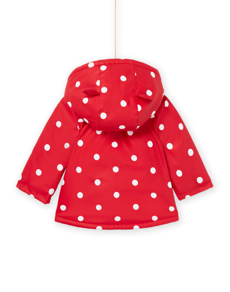 Impermeabile con cappuccio con stampa pois 22WG09F1IMP050