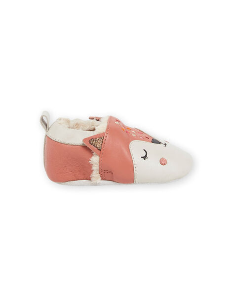 Babbucce stivaletti in pelle morbida con stampa animali PICHOSFOX / 22XK3751D3S030