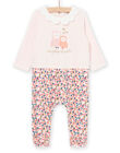Tutina a maniche lunghe con stampa foglie PEFIGRECHOU / 22WH1333GRE632