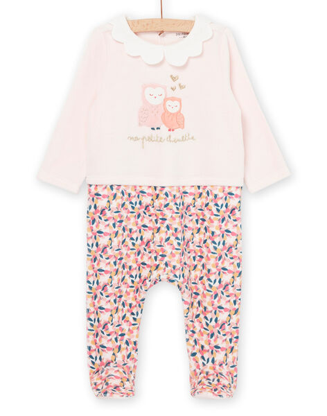 Tutina a maniche lunghe con stampa foglie PEFIGRECHOU / 22WH1333GRE632