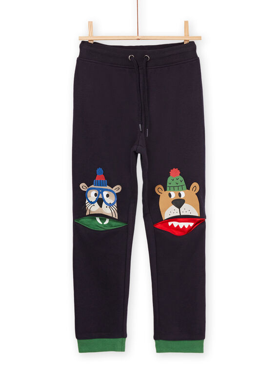 Pantaloni sportivi con animazione testa di orsetto e foca POMUJOG / 22W902R1JGBC243