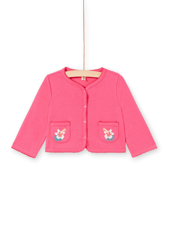 Cardigan rosa neonata LIBONCAR / 21SG09W1CAR302