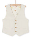 Gilet corda in lino ROSOGIL / 23S90221GSM811