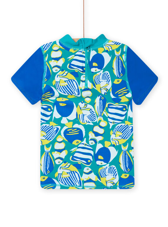 T-shirt anti-UV blu bambino NYOMERUVTIPOI / 22SI02L1TUVC242