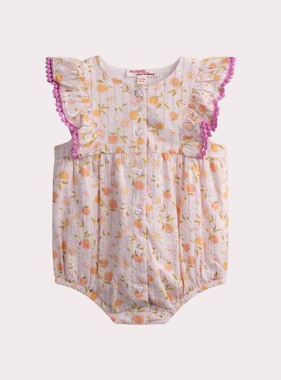 Pagliaccetto con agrumi per neonata WILIBAR / 25SG09T1BAR301