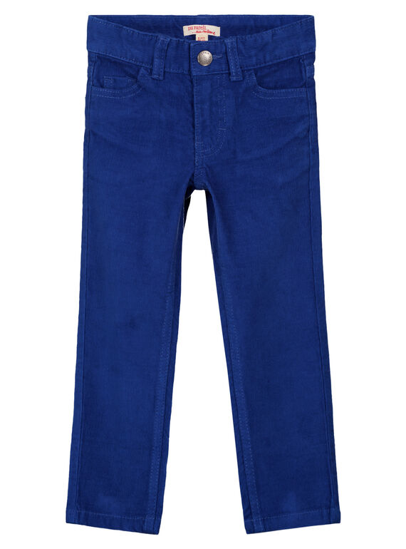 Pantaloni in Velluto Indaco Regular GOJOPAVEL3 / 19W90234D2B720