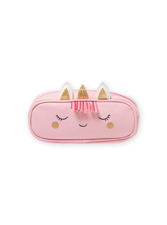 Trousse rosa con motivo unicorno bambina MYACLATROUS / 21WI01G1TRO321