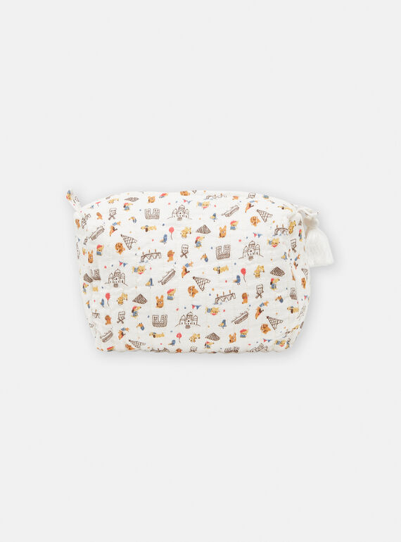 Trousse premaman panna con stampa animali a Parigi TOU1TROU / 24SF42H1TRNA001