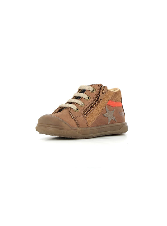 Light brown LACES SNEAKERS BOPY® PUBASETOIL / 22XK3882D3Q804