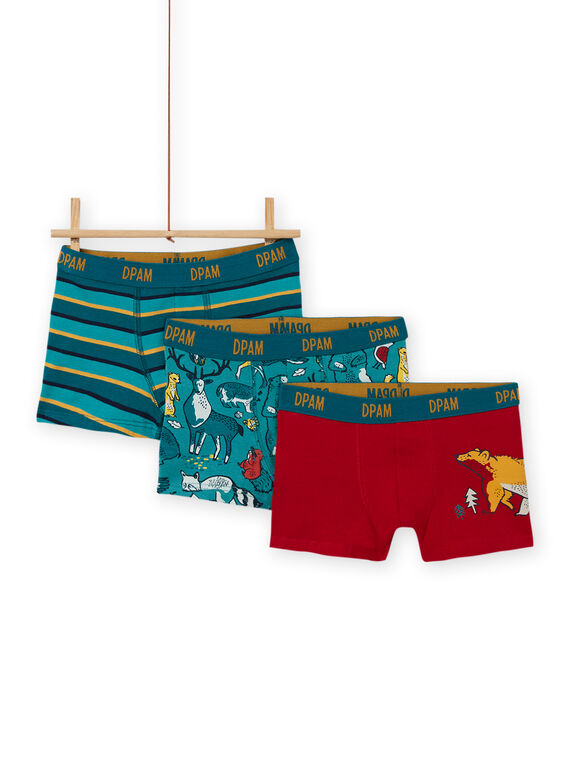 Set 3 parigamba assortiti motivi dinosauri bambino MEGOBOXCANA / 21WH12C1BOX714