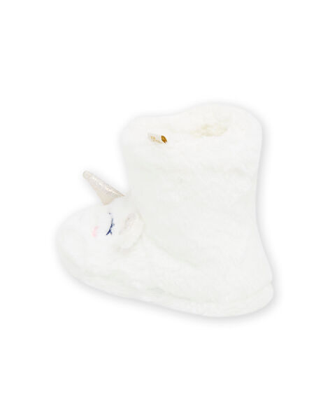 Babbucce peluche unicorno PAPANTBOOTS / 22XK3551PTD001