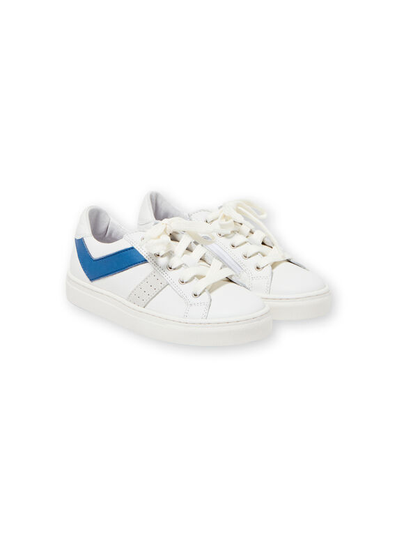 Sneakers bianche e blu bambino LGBASLUCAS / 21KK3634D3F000